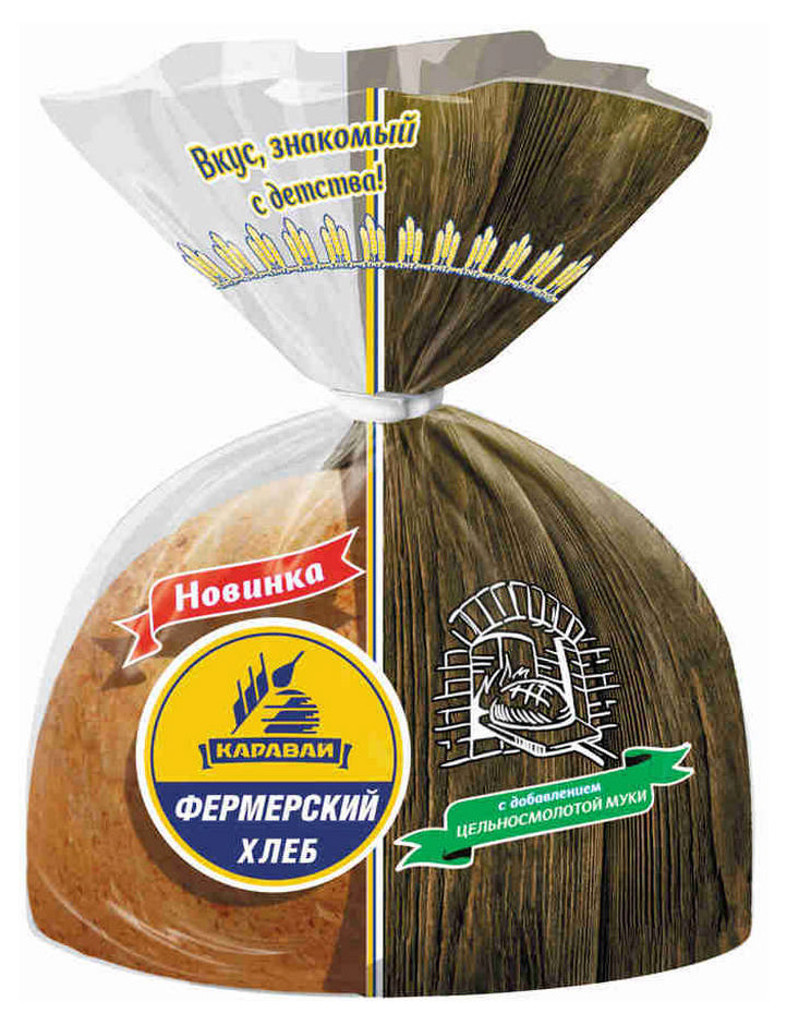Хлеб ржано-пшеничный «Каравай» Фермерский нарезка, 300 г