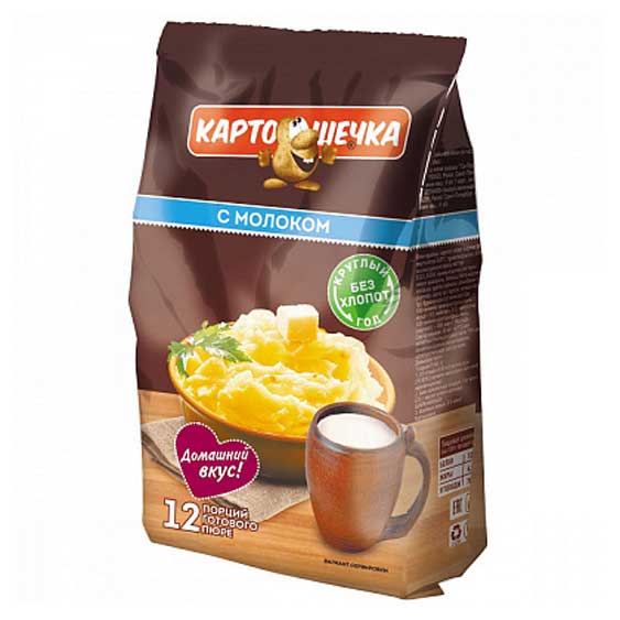 Пюре картофельное «Картошечка» с молоком, 320 г