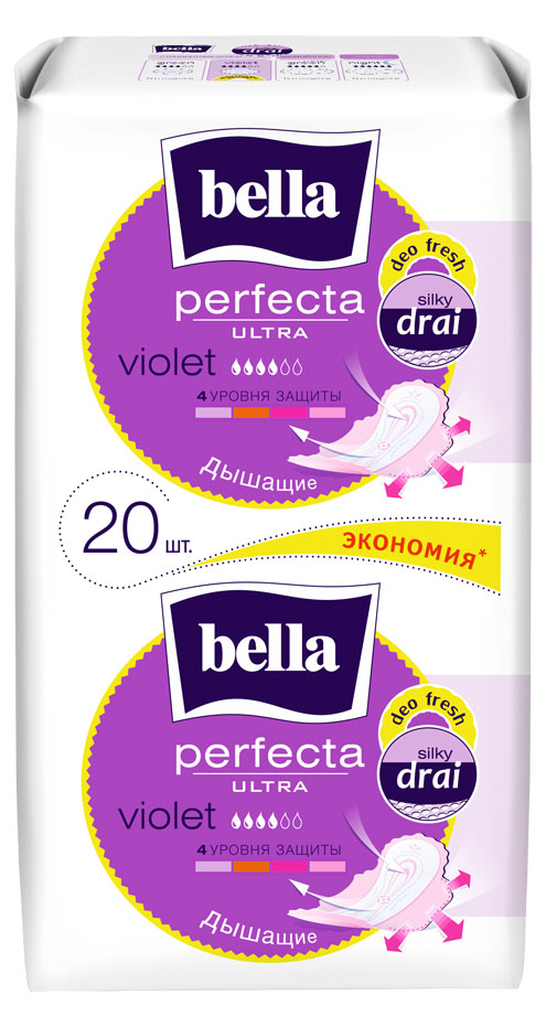 Прокладки гигиенические Bella Perfecta Ultra Violet, 20 шт