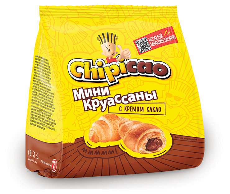 Мини-круассаны Chipicao с какао-кремом, 50 г