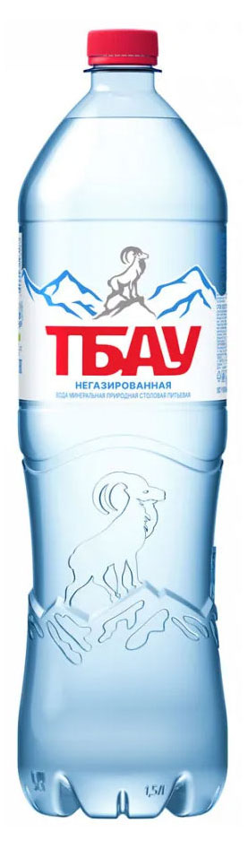 Вода минеральная «ТБАУ» негазированная, 1,5 л