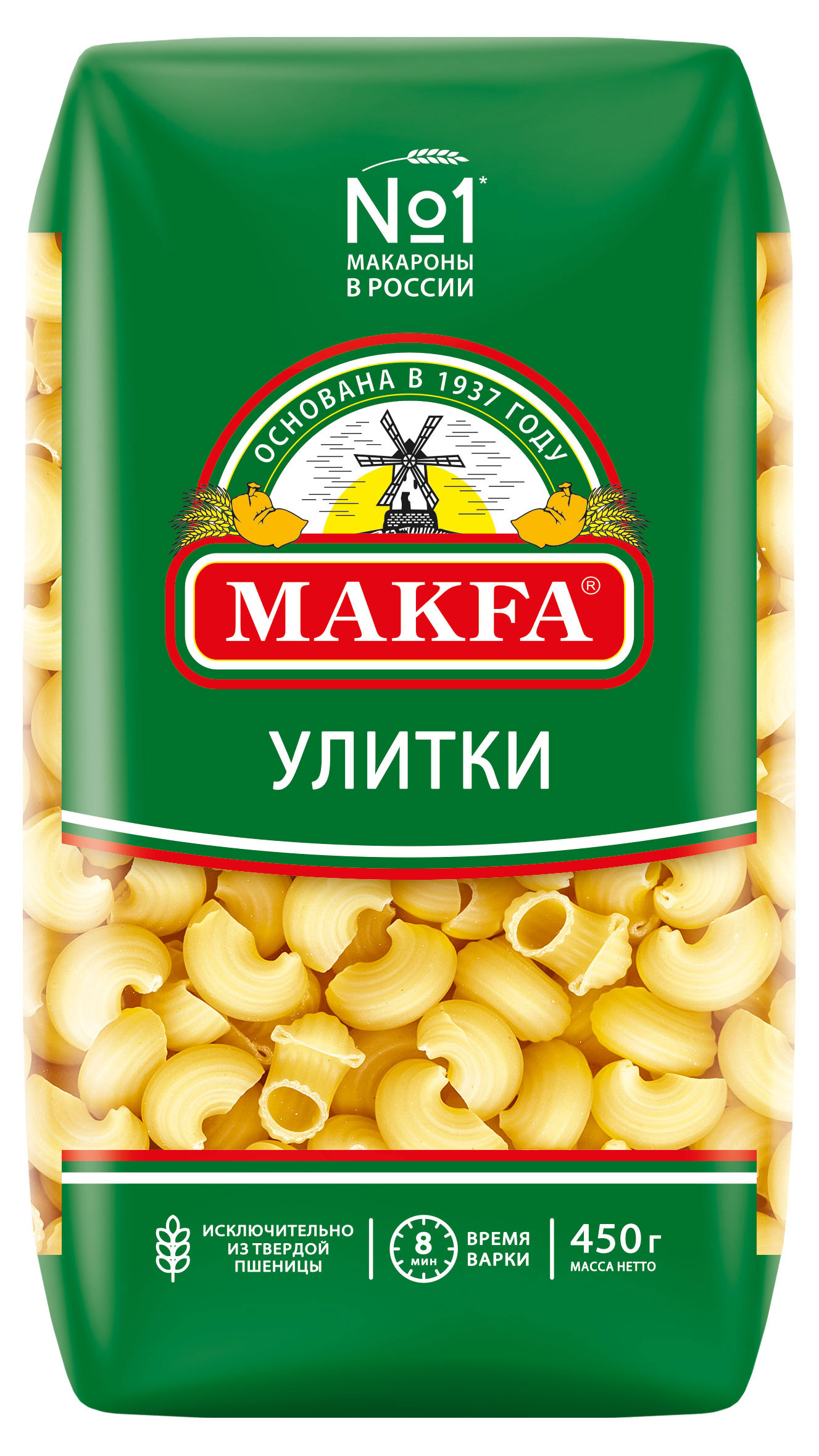 Макаронные изделия Makfa улитки, 450 г