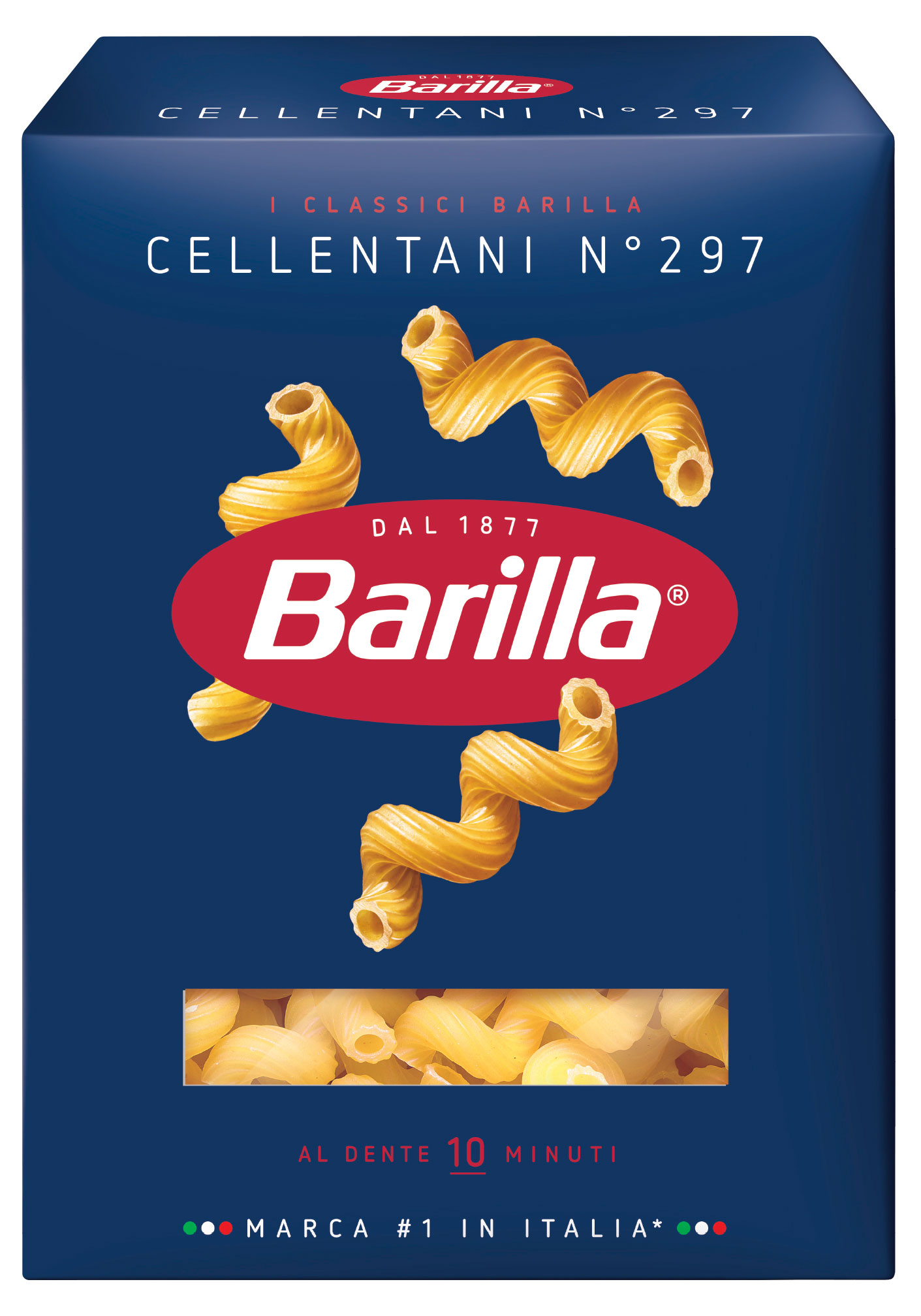 Макаронные изделия Barilla Cellentani n.297 из твердых сортов пшеницы, 450 г