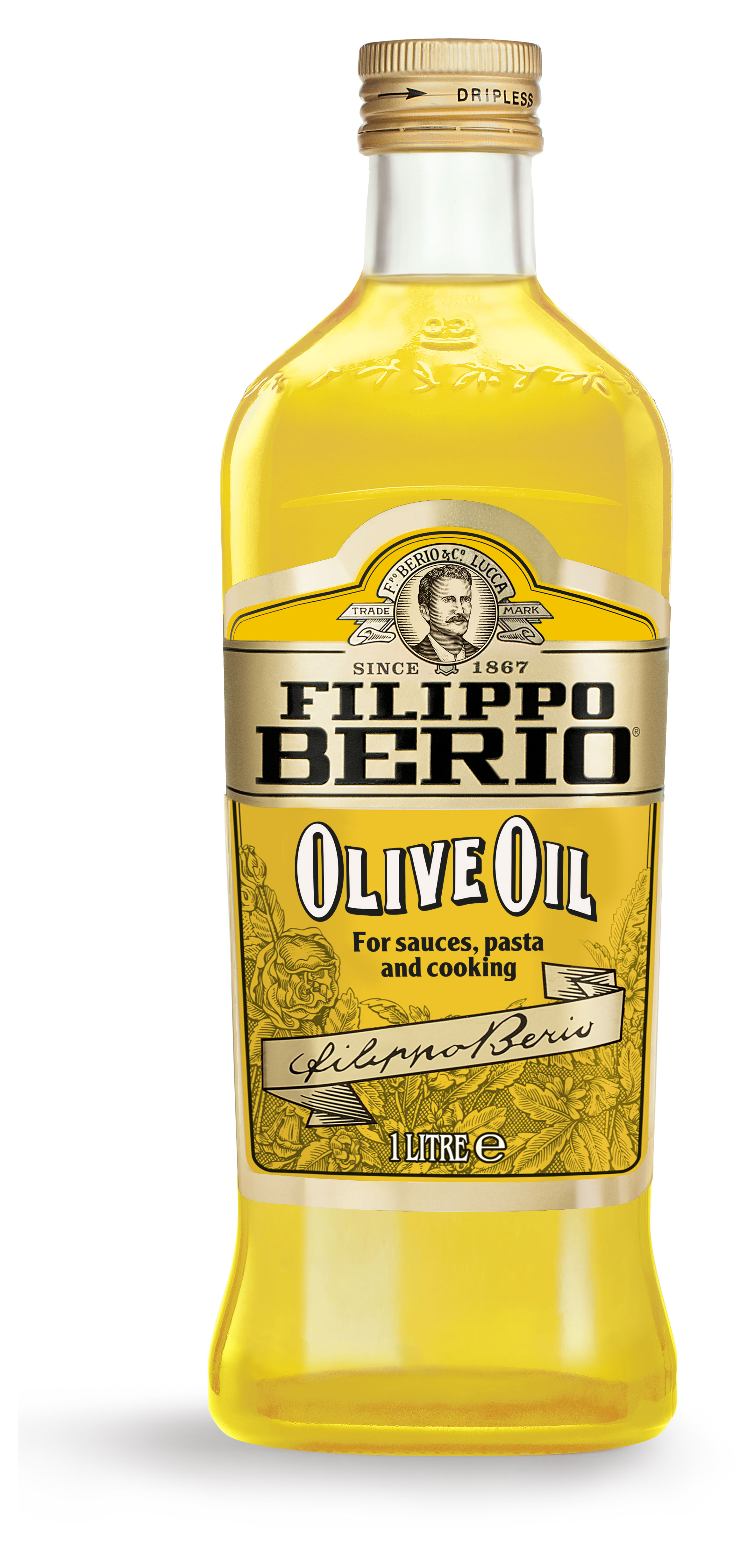 Масло оливковое Filippo Berio Pure рафинированное c добавлением нерафинированного, 1 л