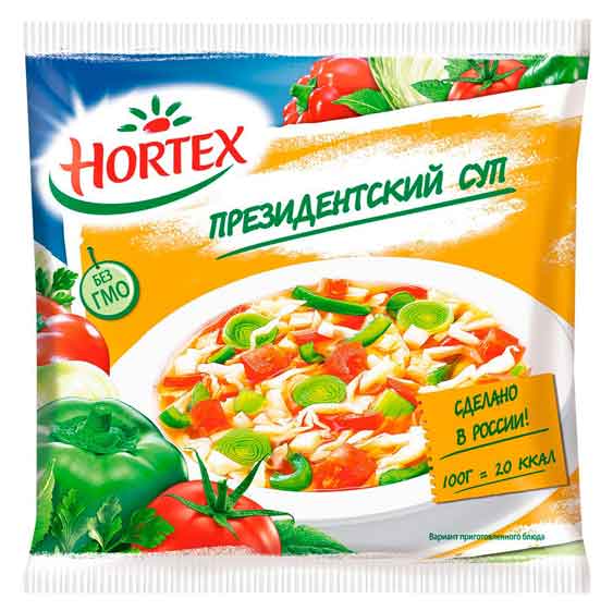 Овощная суповая смесь Президенский суп Hortex замороженная, 400 г