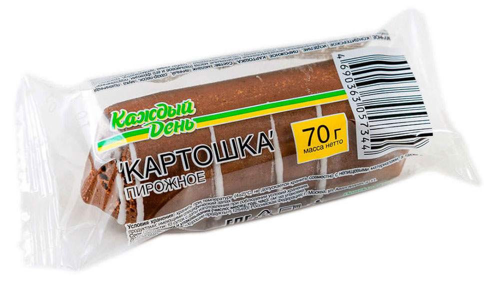 Пирожное «Каждый день» Картошка, 70 г