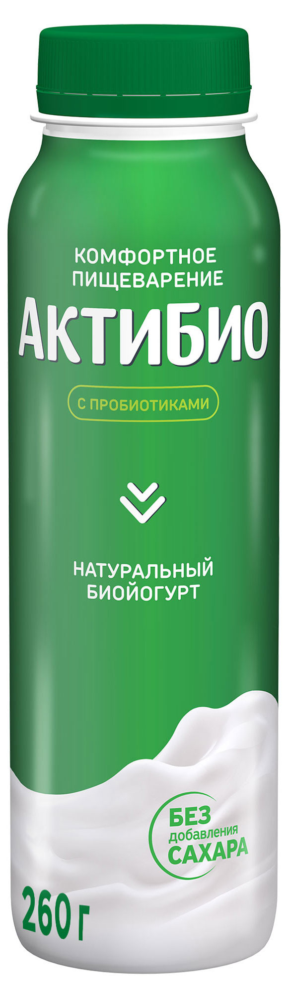 Йогурт питьевой «АктиБио» натуральный 1,8% БЗМЖ 260 г