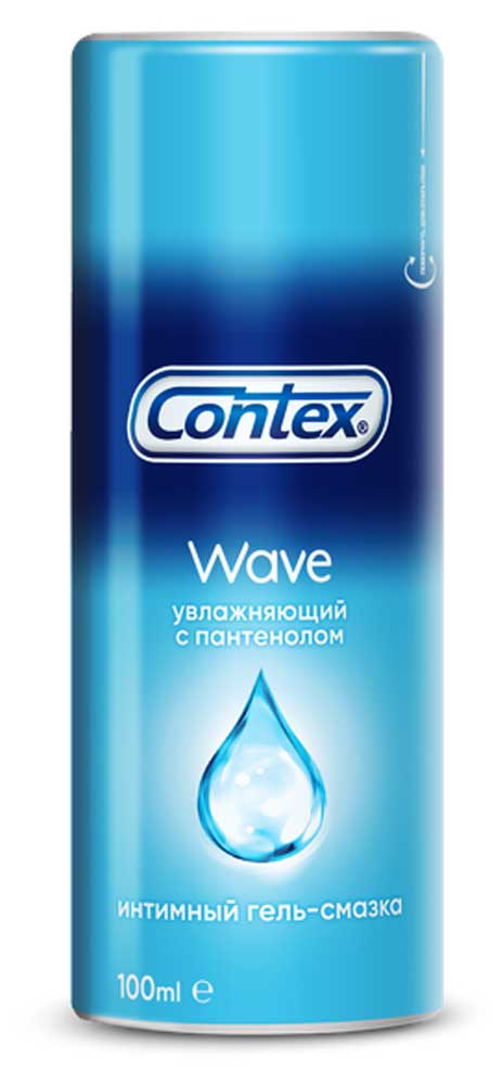 Гель-смазка интимная Contex Wave увлажняющий c пантенолом, 100 мл