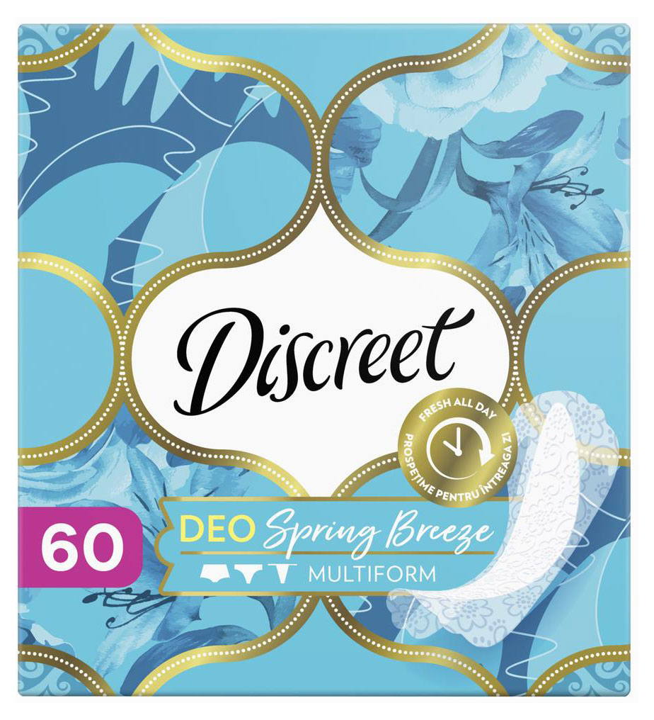 Прокладки ежедневные Discreet Deo Spring Breeze Multiform Trio, 60 шт