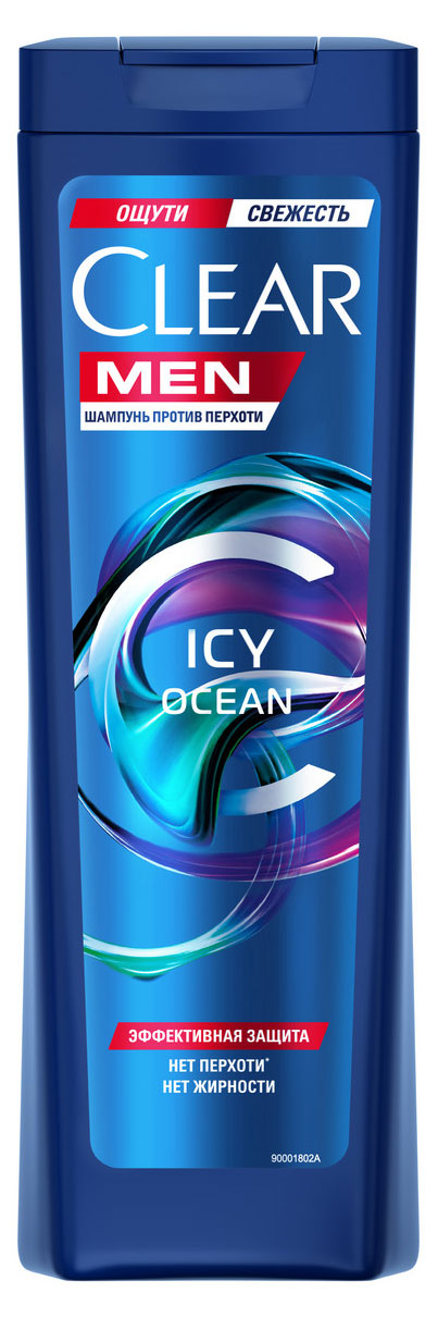 Шампунь для волос мужской Clear Men Icy Ocean, 380 мл