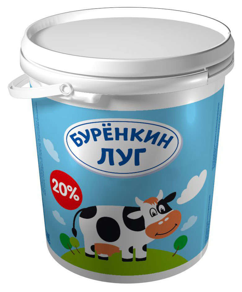 Продукт сметанный «Бурёнкин луг» 20% ЗМЖ, 700 мл