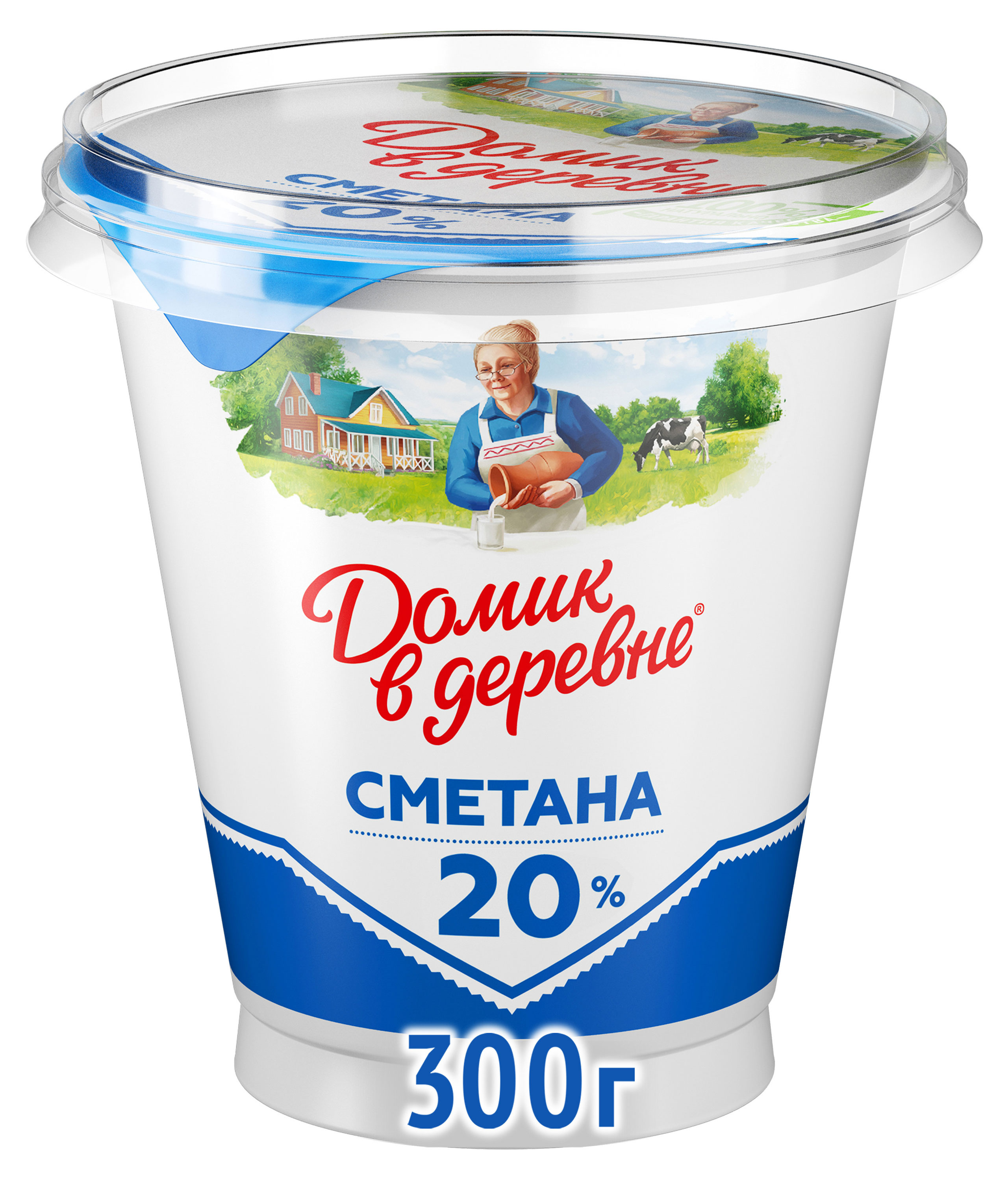 Сметана «Домик в деревне» 20%, 300 г