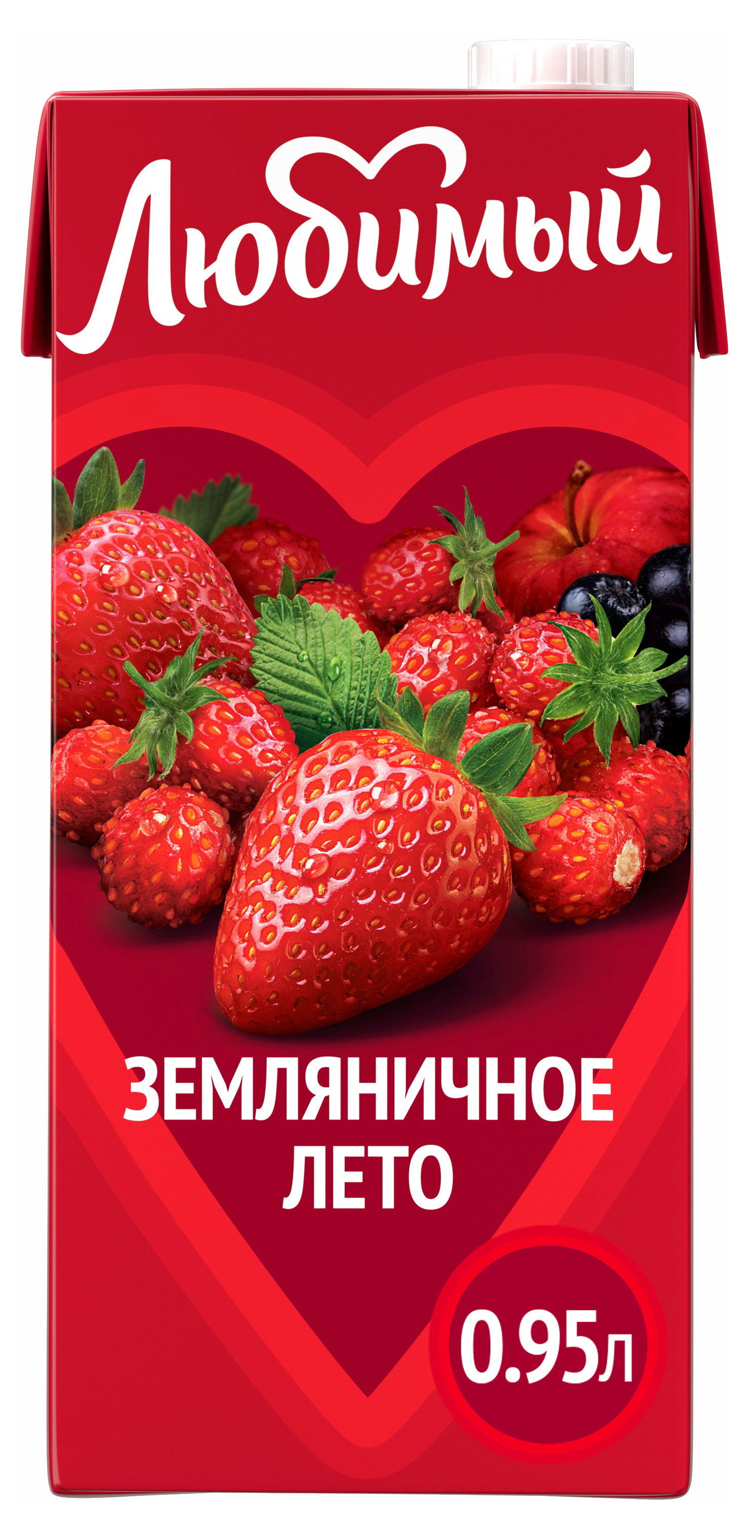 Напиток «Любимый» яблоко черноплодная рябина клубника земляника, 950 мл