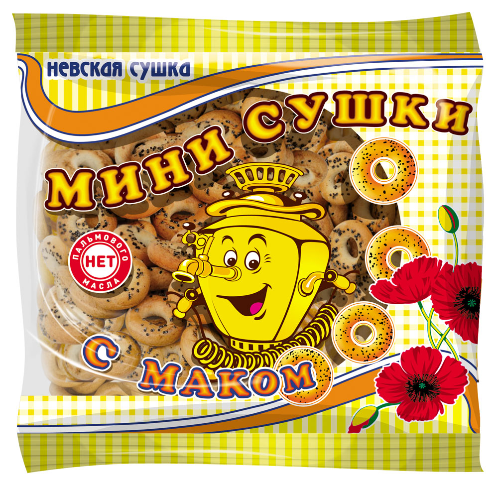 Сушки-мини «Невская Сушка» с маком, 200 г