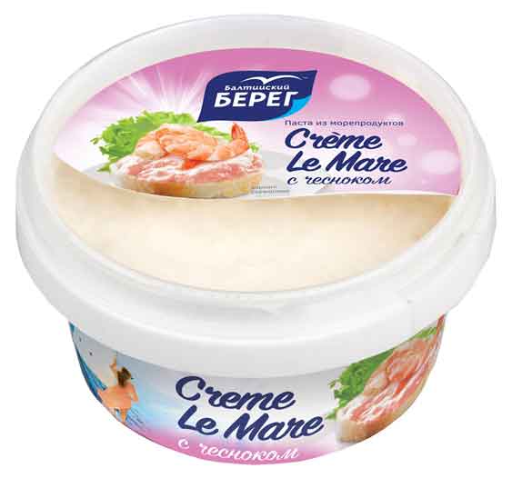 Паста из морепродуктов «Балтийский Берег» Creme Le Mare с чесноком, 150 г