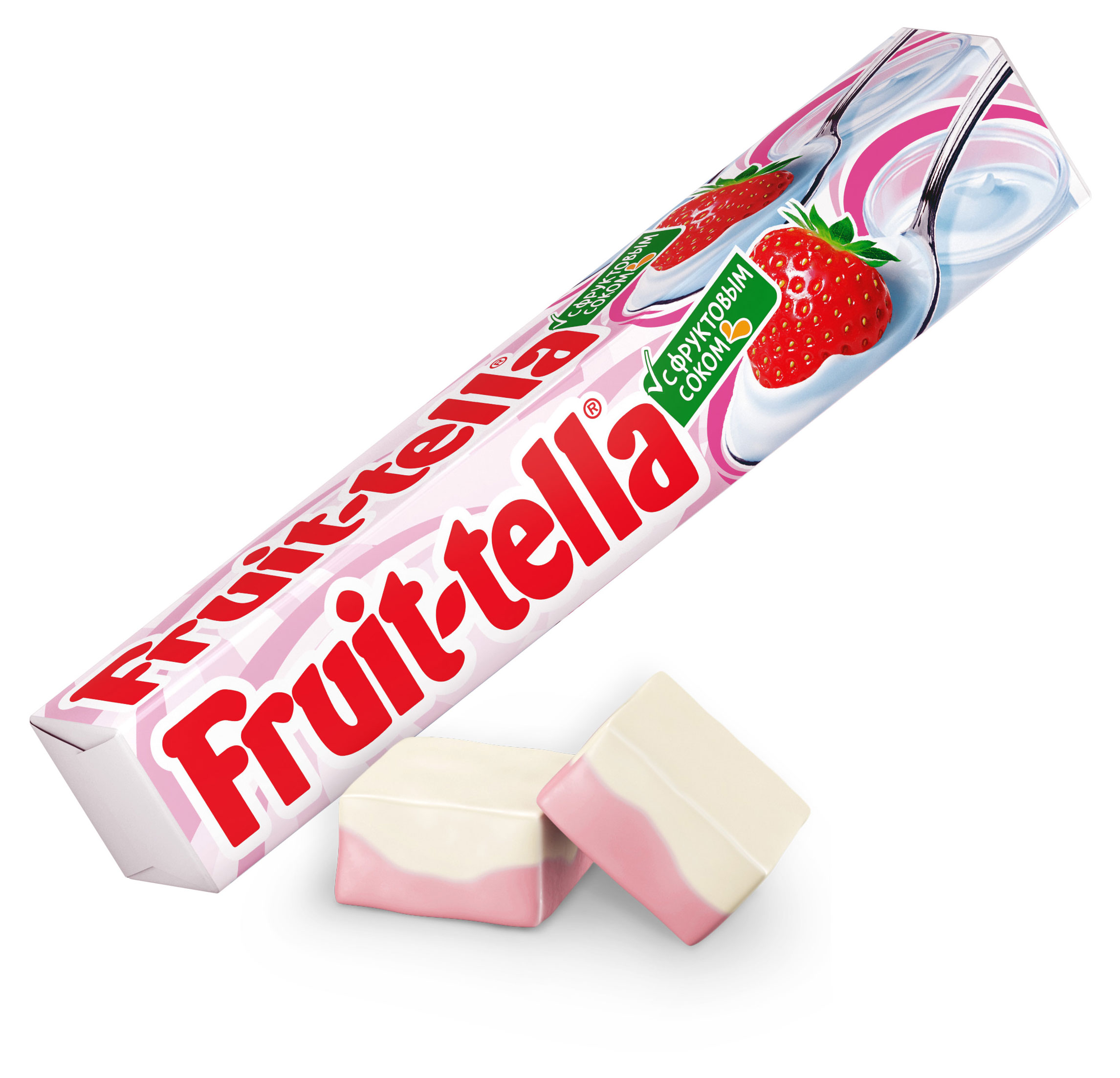 Конфеты жевательные Fruittella Клубничный Йогурт, 41 г