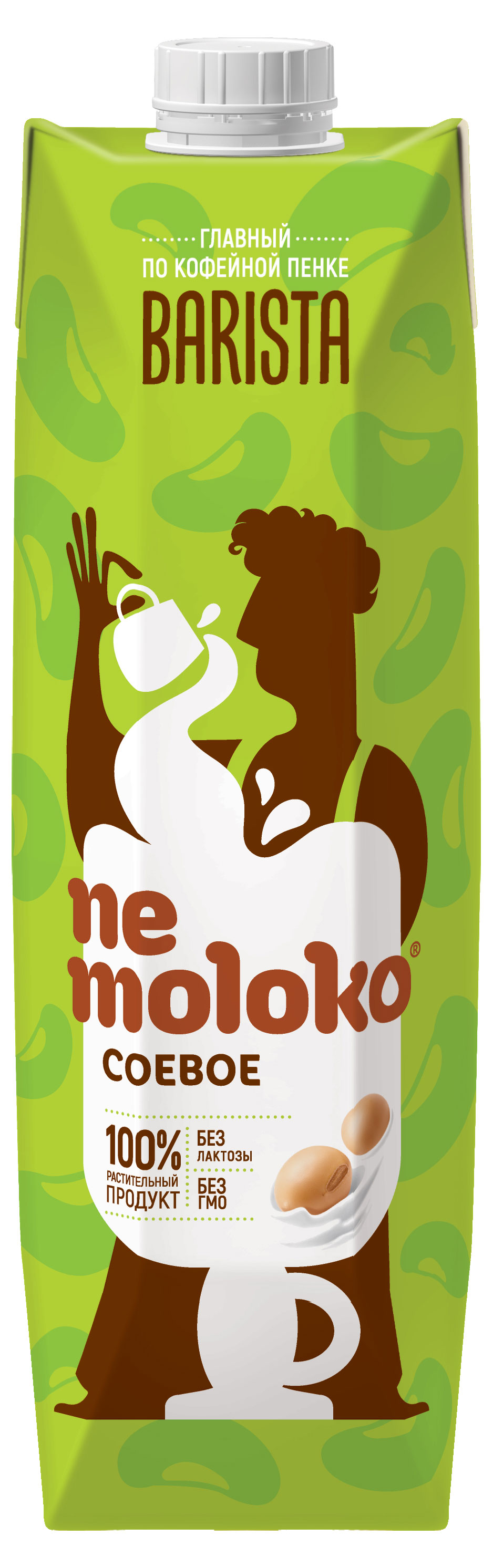 Напиток соевый Nemoloko Barista для детей старше 3х лет без лактозы 1,4%, 1 л