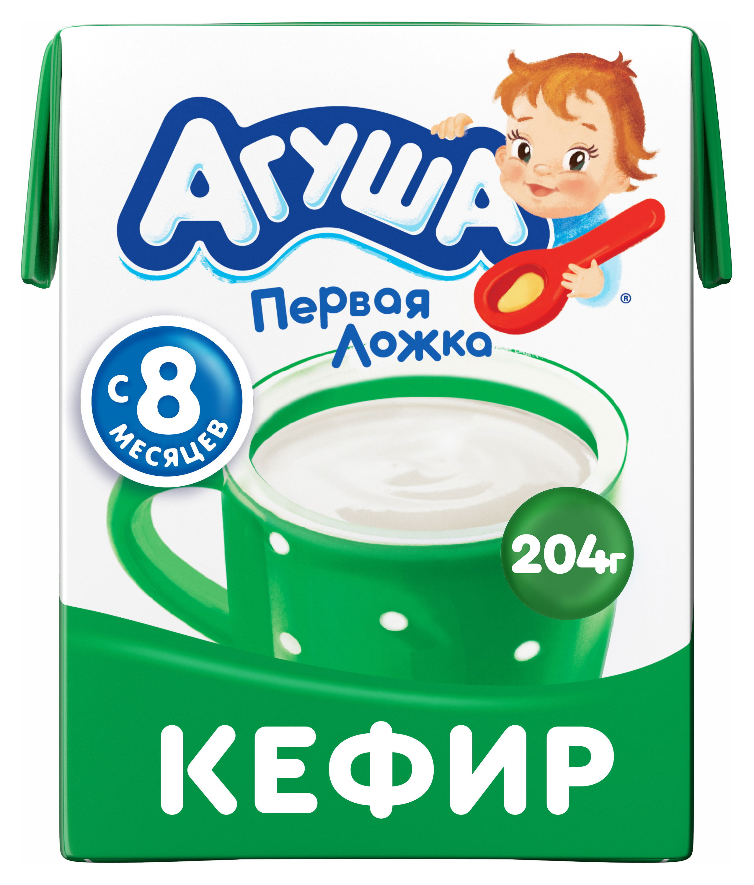 Кефир детский «Агуша» с 8 мес. 3,2%, 204 г