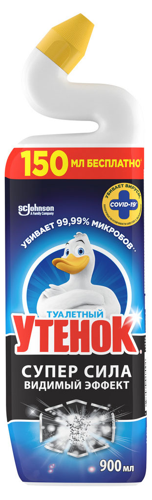Средство для очистки унитаза «Туалетный Утенок» Видимый эффект, 900 мл