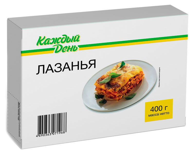 Лазанья мясная «Каждый день» с курицей замороженная, 400 г