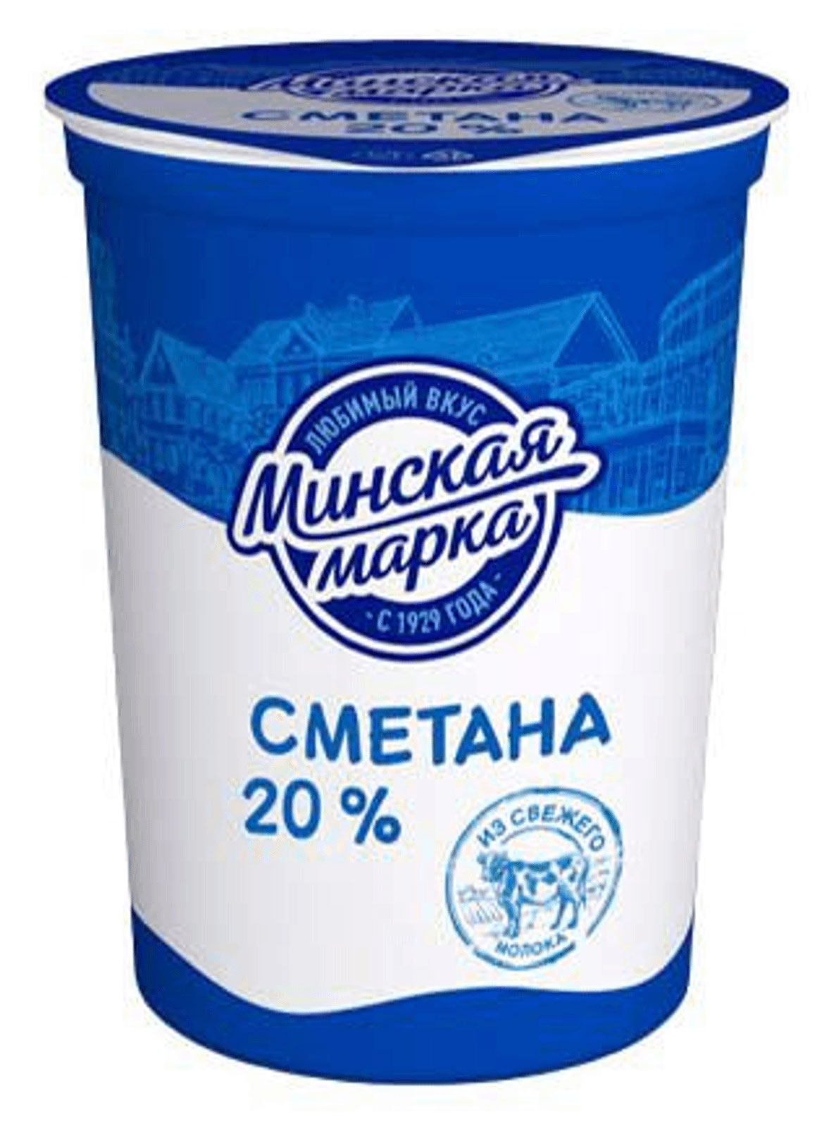 Сметана «Минская марка» 20% БЗМЖ, 380 г