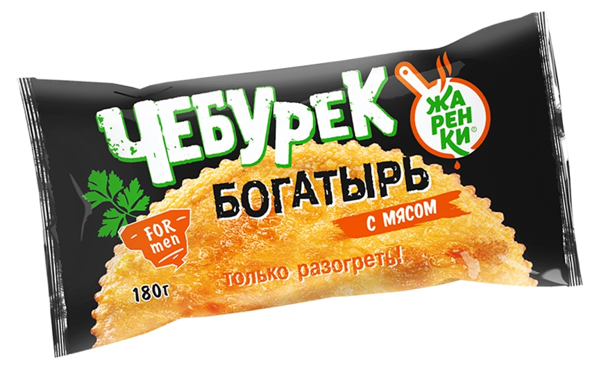 Чебурек «Жаренки» Богатырь с мясом замороженный, 180 г