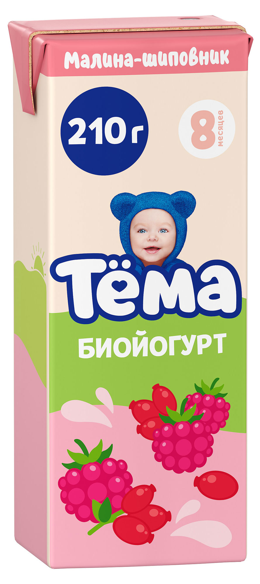 Биойогурт питьевой детский «Тёма» шиповник малина 2,8% БЗМЖ, 200 г