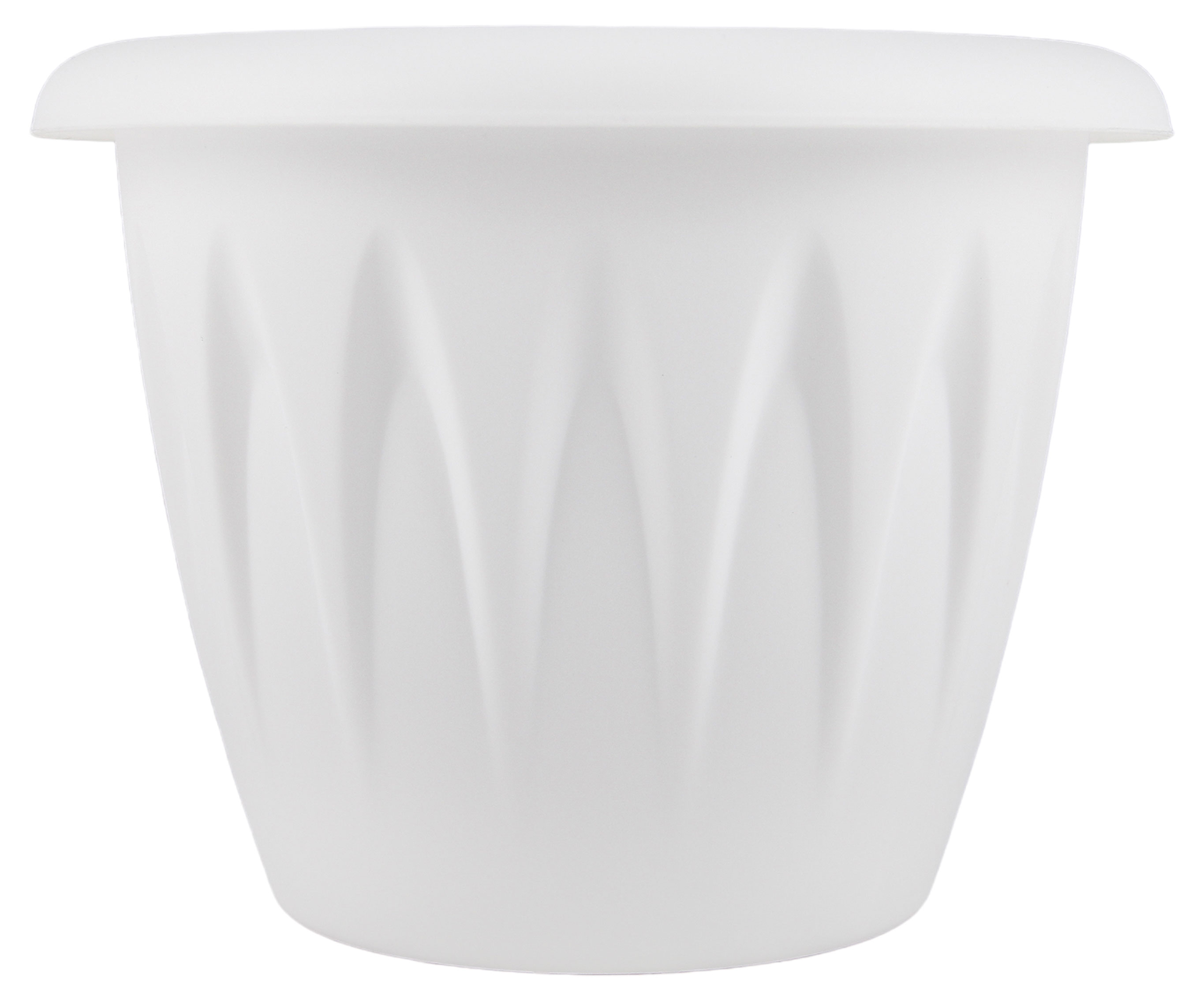 Кашпо «Каждый день» пластиковое белое Ø16 см, 1,4 л