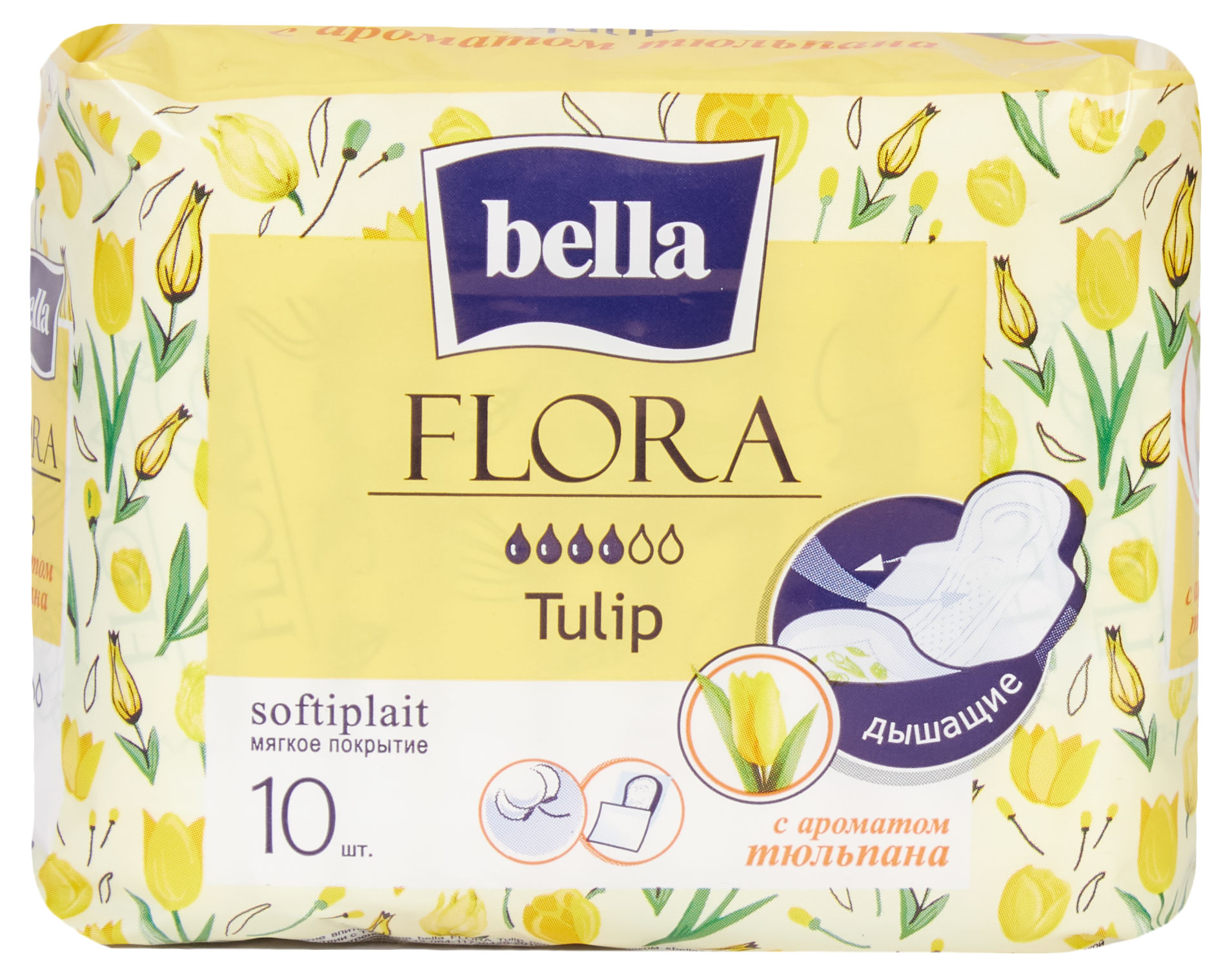 Прокладки гигиенические Bella Flora Тюльпан, 10 шт