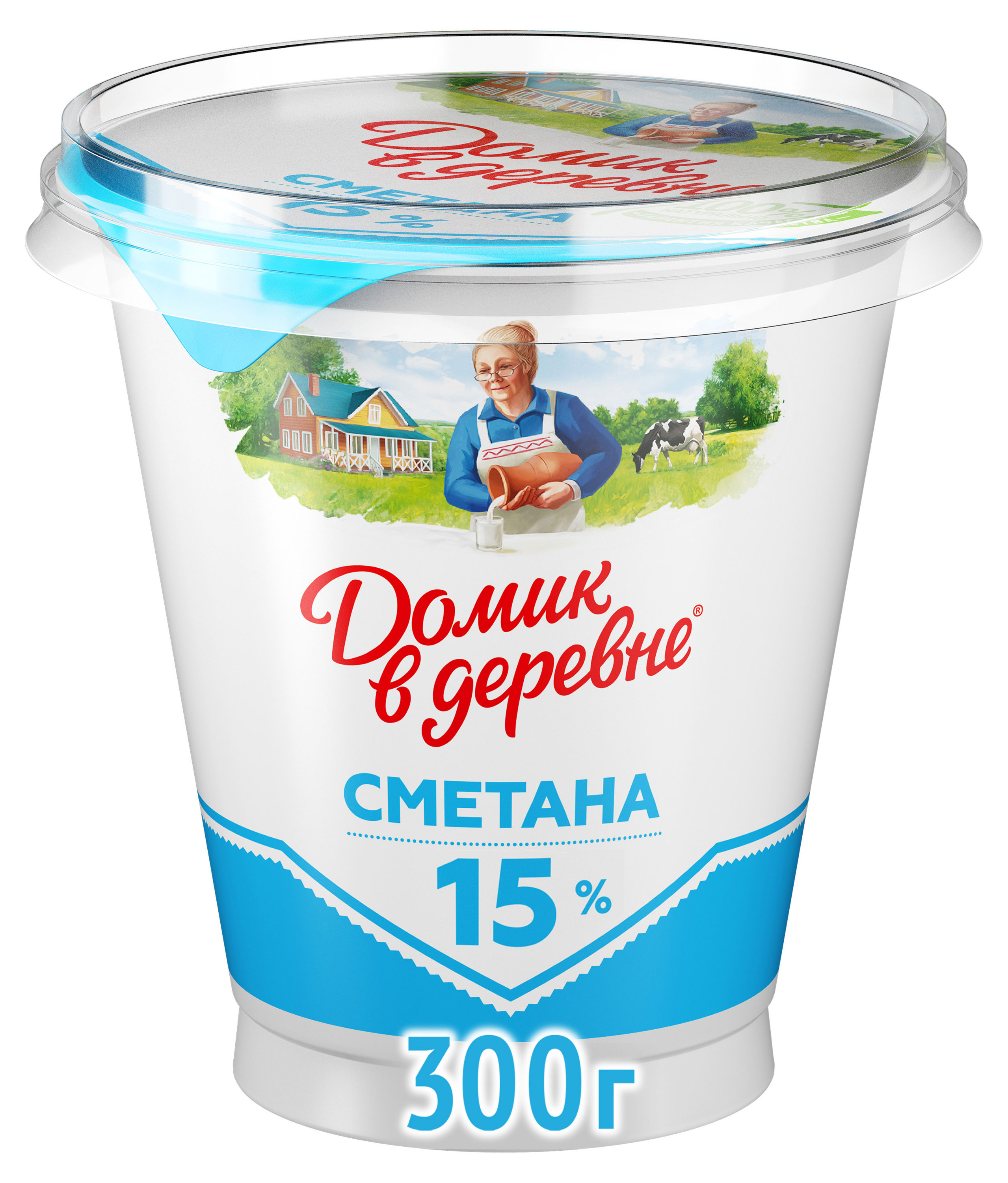 Сметана «Домик в деревне» 15%, 300 г