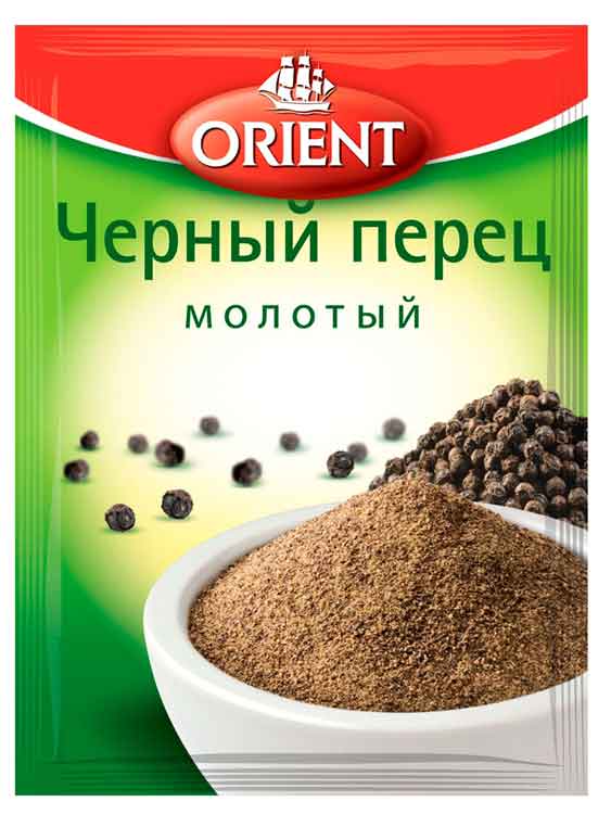 Перец черный Orient молотый, 10 г