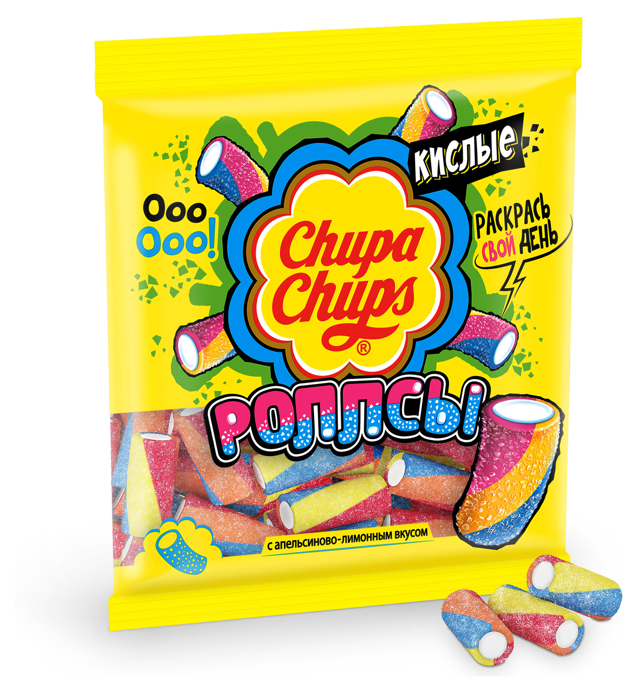 Мармелад жевательный Chupa Chups Роллсы, 150 г