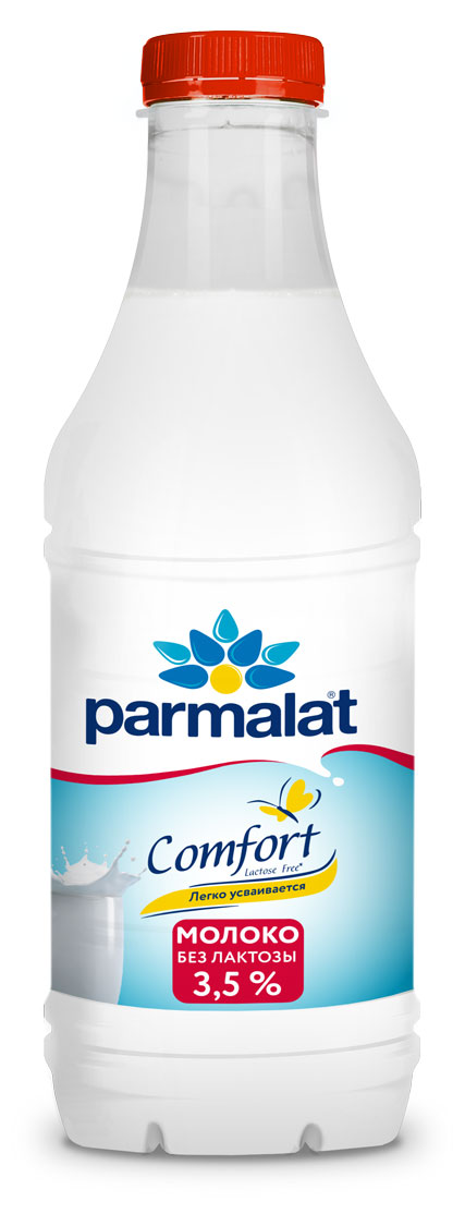 Молоко пастеризованное Parmalat Comfort безлактозное 3,5% БЗМЖ, 900 мл
