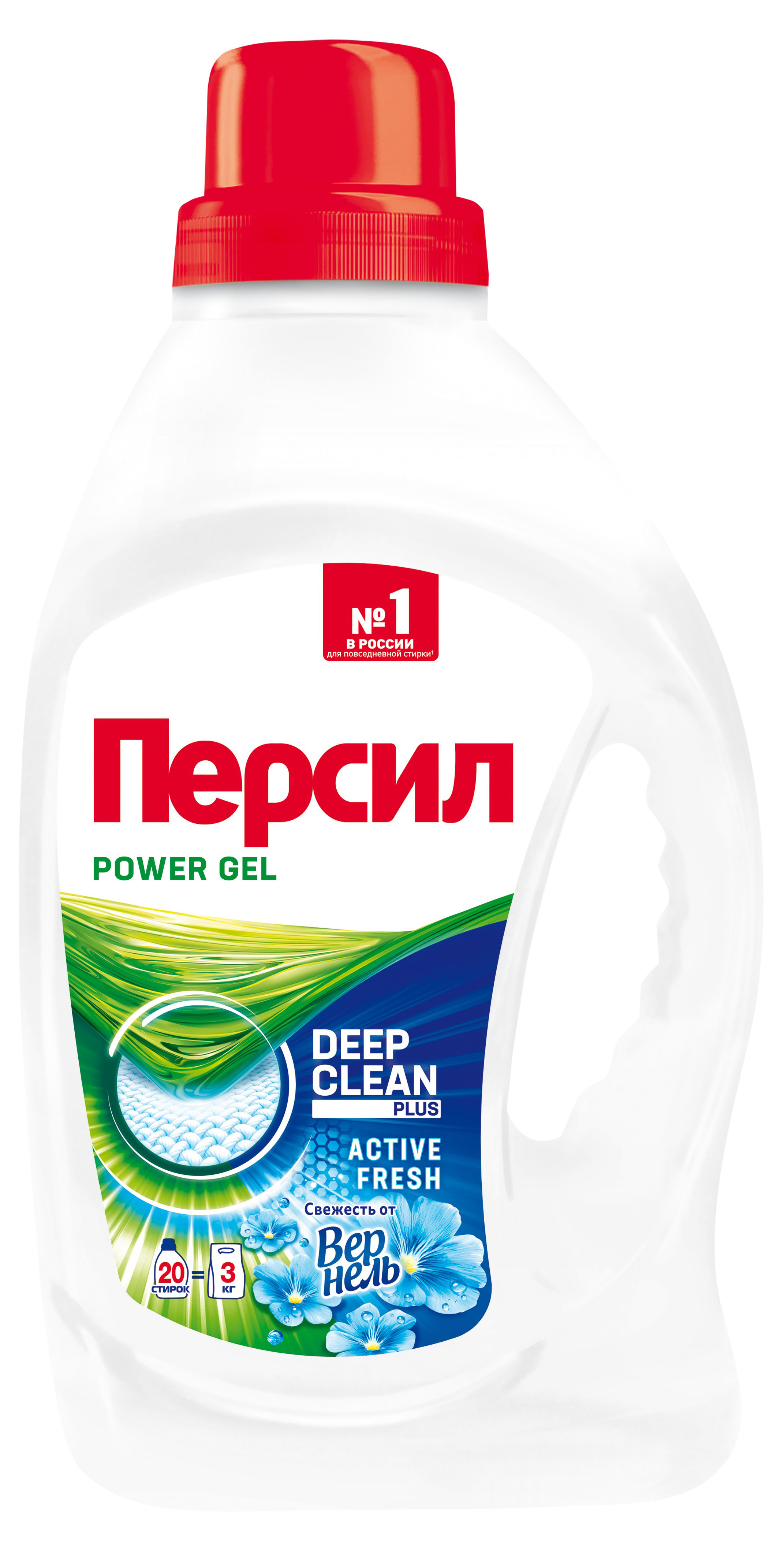 Гель для стирки «Персил» Свежесть от Vernel для белого белья, 1,3 л (20 стирок)