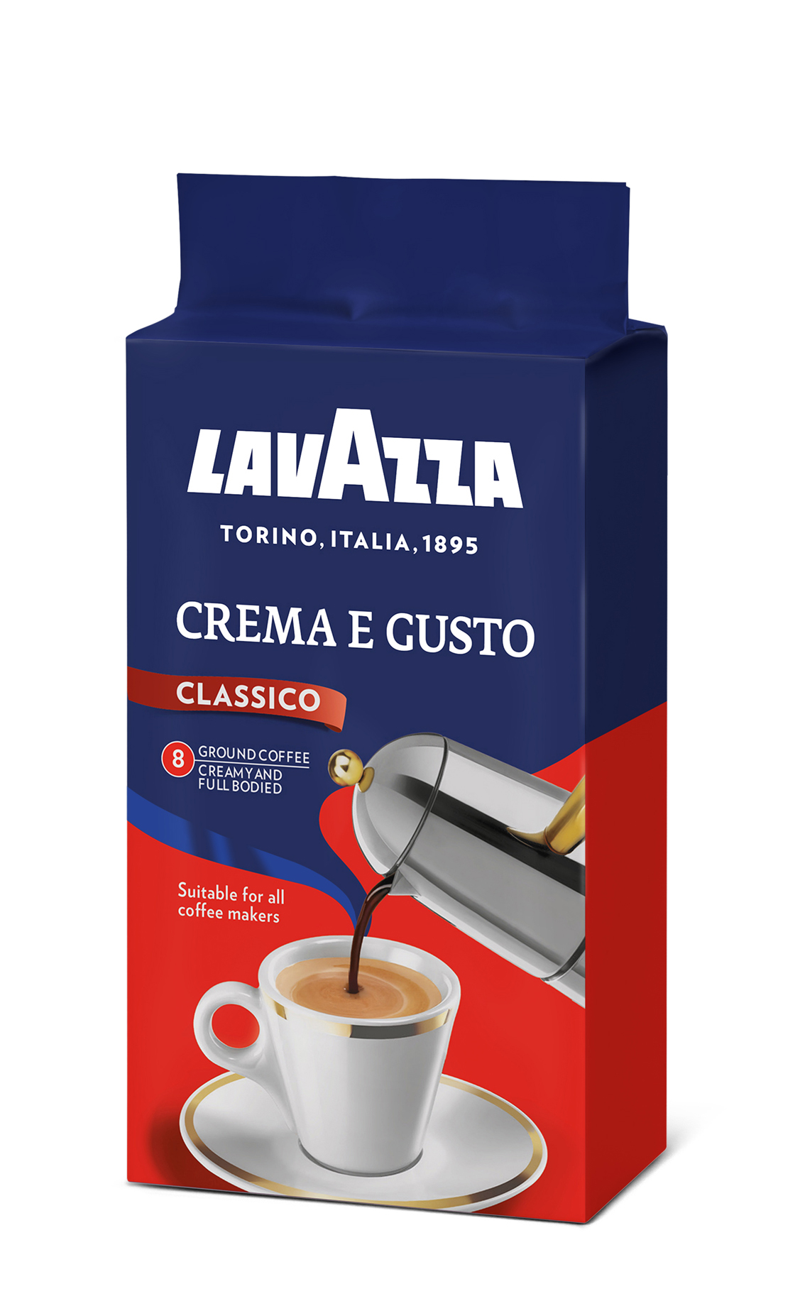 Кофе молотый Lavazza Crema e Gusto жареный Италия, 250 г