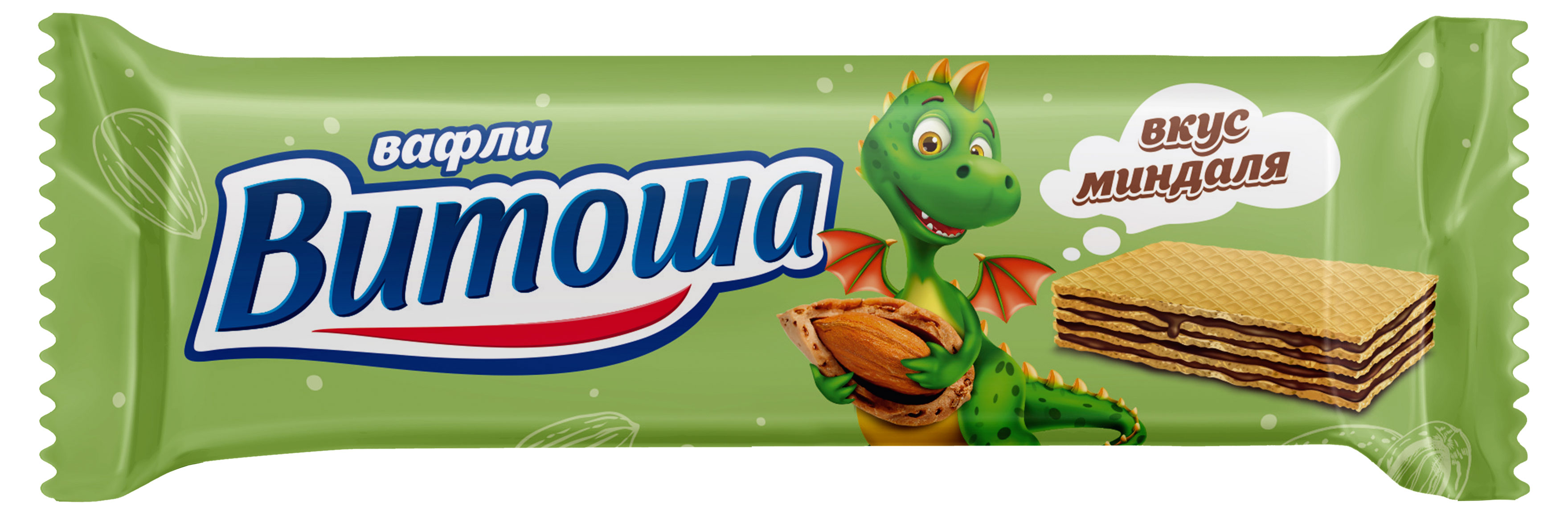 Вафли «Витоша» вкус миндаля, 27 г