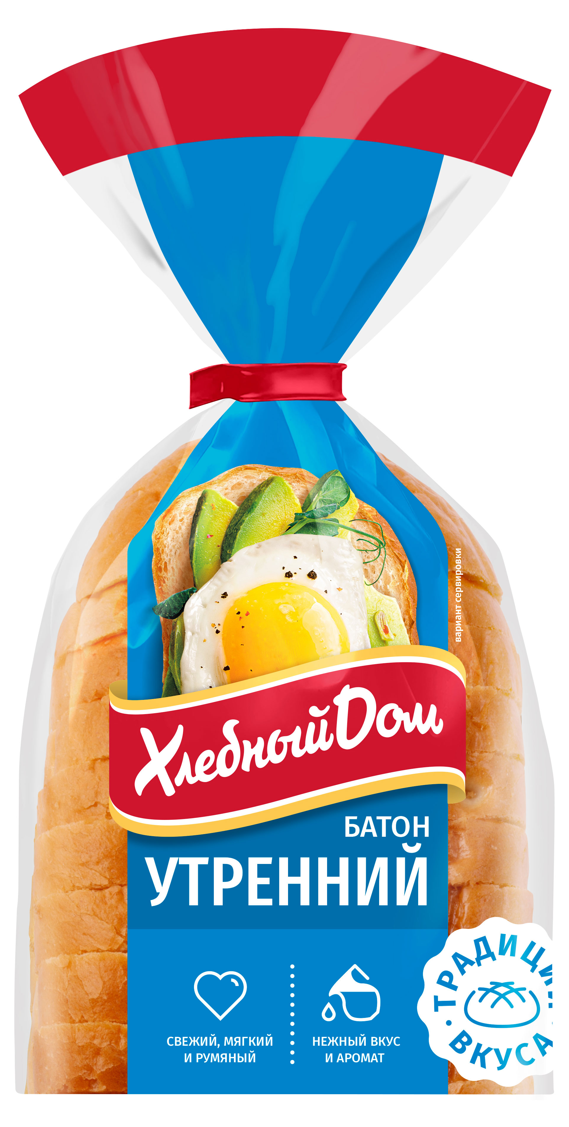 Батон «Хлебный Дом» Утренний в нарезке, 200 г