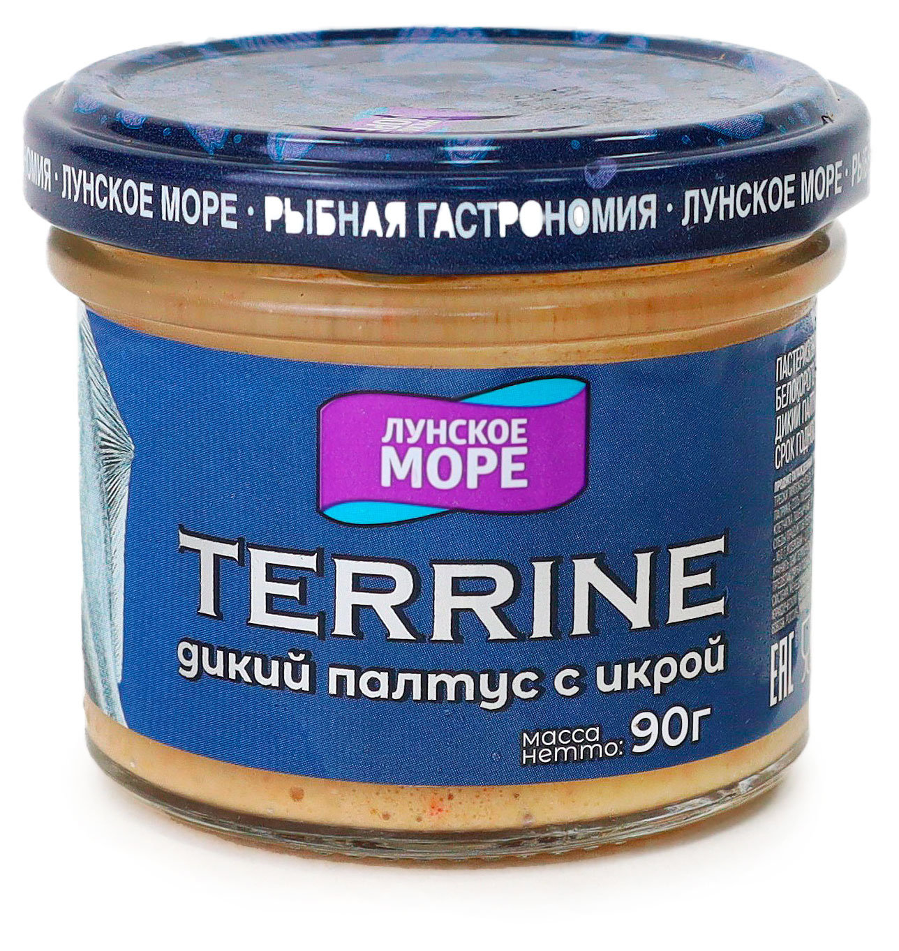 Паштет «Лунское море» Terrine палтус с икрой, 90 г