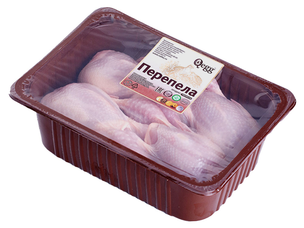 Тушка перепела Qegg Премиум охлажденная, ~ 1,2 кг