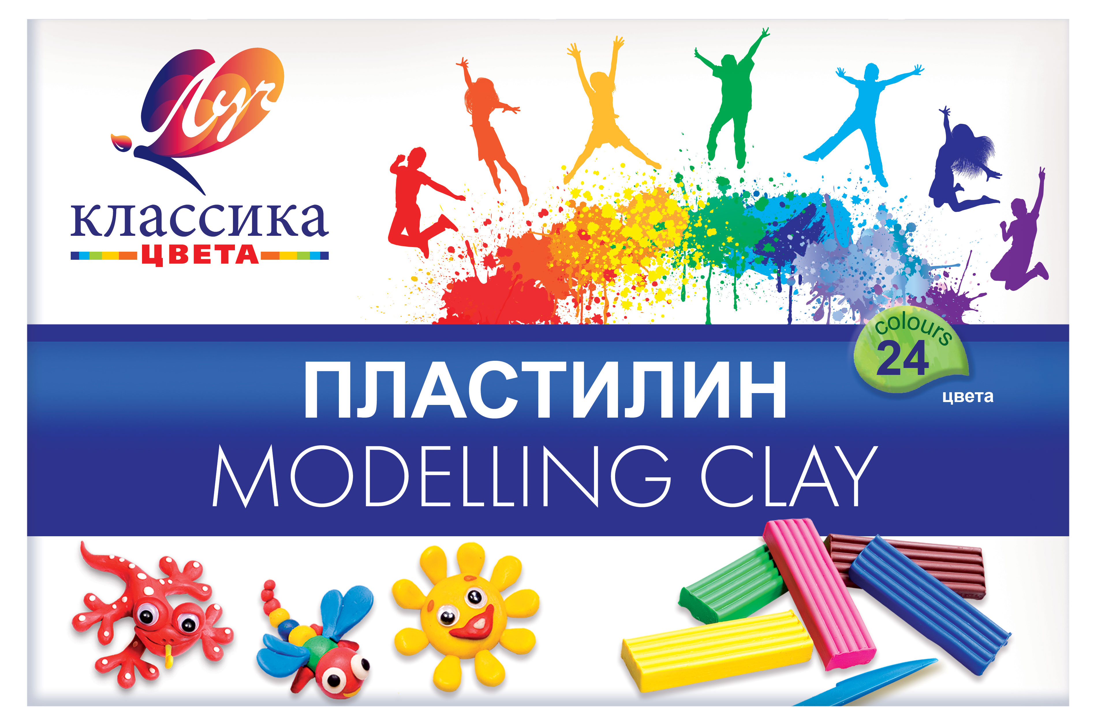 Пластилин «Луч» Классика, 24 цвета