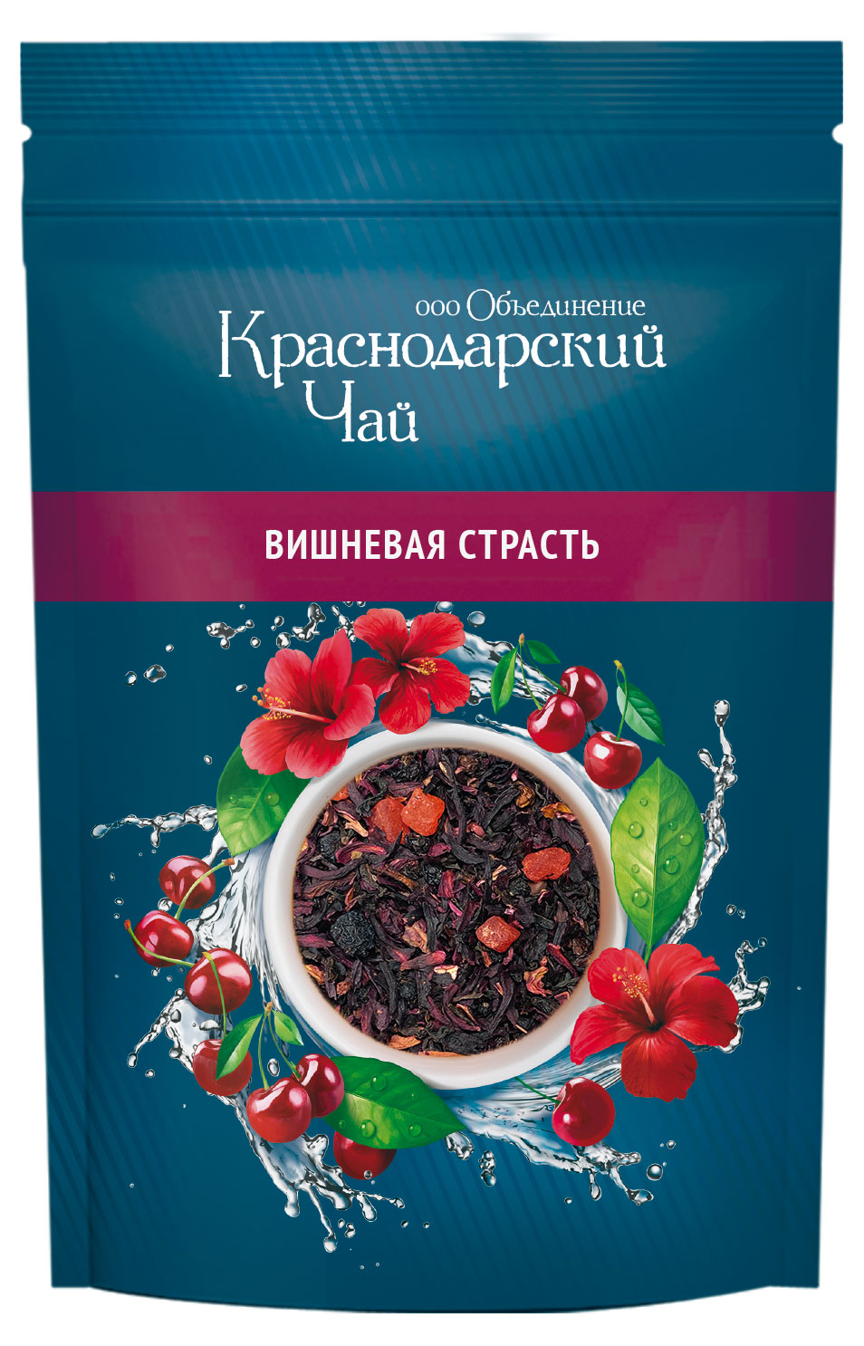 Чайный напиток «Краснодарский чай» Вишневая страсть листовой, 70 г