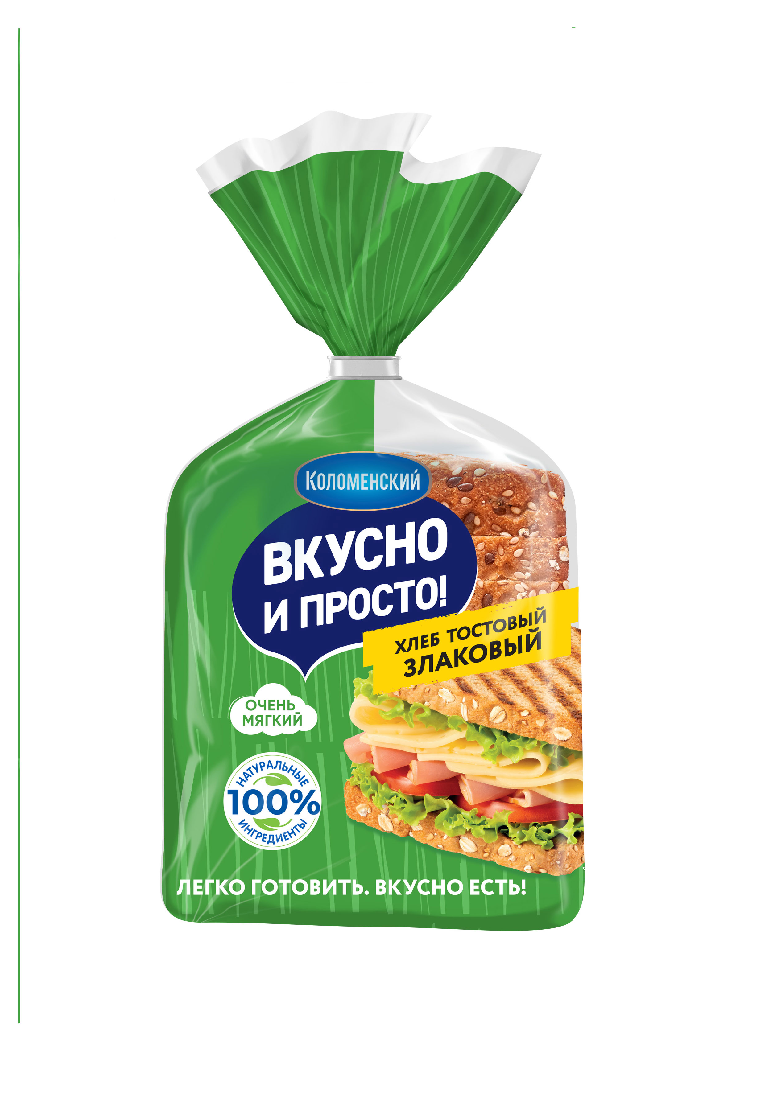 Хлеб тостовый пшеничный «Вкусно и просто» злаковый нарезка, 250 г