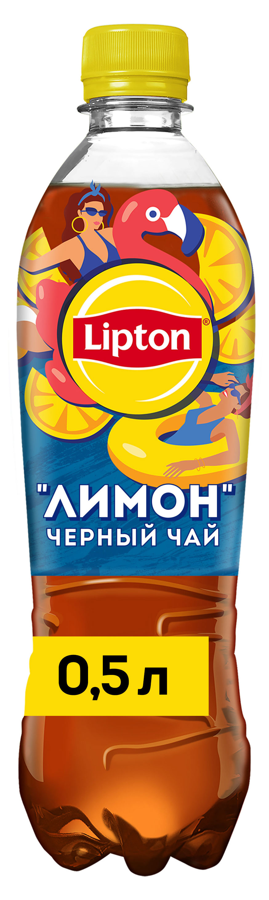 Чай черный Lipton лимон, 500 мл