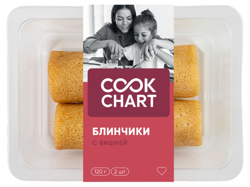 Блинчики Cook Chart с вишней, 120 г