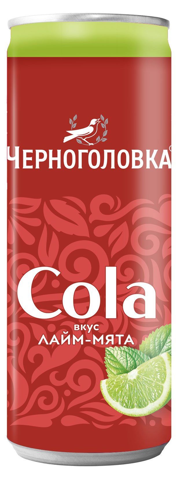 Напиток газированный «Черноголовка» Кола со вкусом лайма и мяты, 330 мл