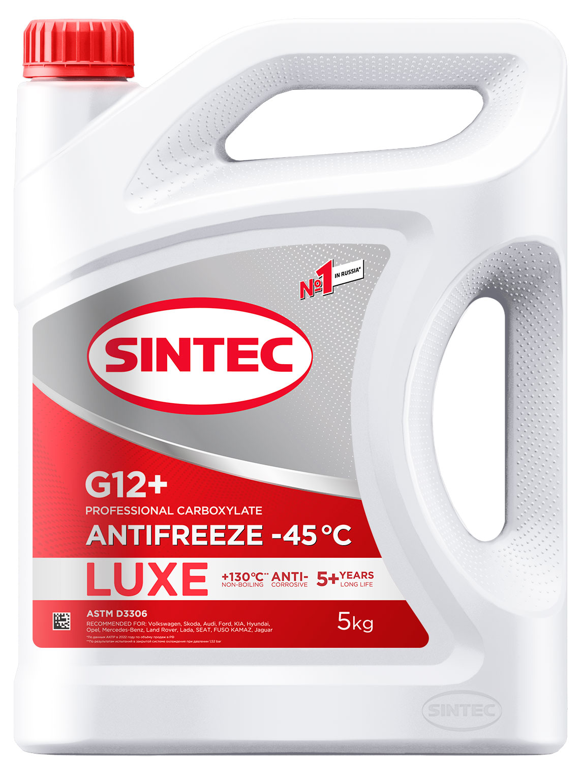 Антифриз Sintec LUX G12 -45, 5 кг