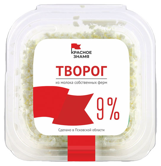 Творог «Красное знамя» 9% БЗМЖ, 250 г