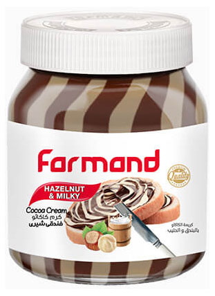 Паста Farmand молочно-ореховая с какао Иран, 330 г