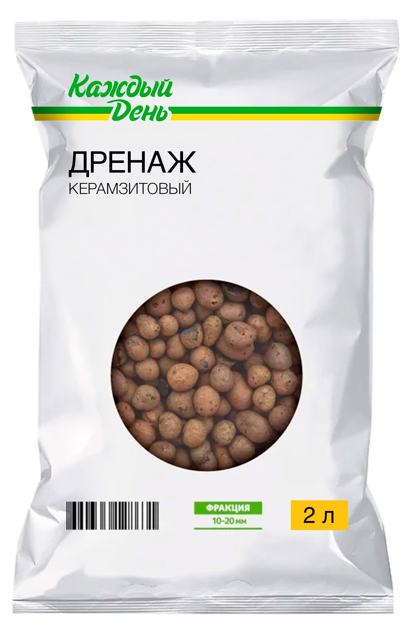 Дренаж керамзитовый «Каждый день» крупный, 2 л
