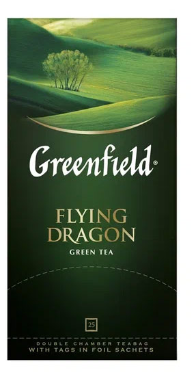 Чай зеленый Greenfield Flying Dragon в пакетиках, 25 шт